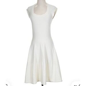 Rebecca Taylor Knit Basque Drop Waist Circular‎ Fit Flare Dress Size XS